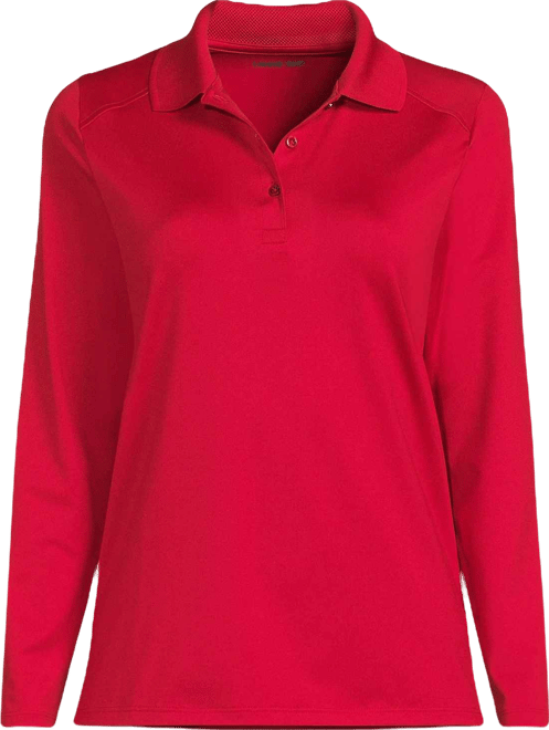 Women's Long Sleeve Feminine Fit Rapid Dry Polo Shirt