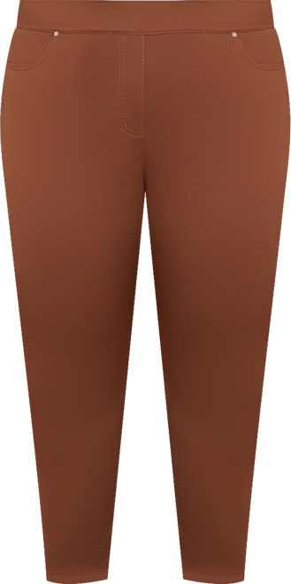 Plus Size Mount Laurel Allure Front Pocket Pull On Short Length Pants