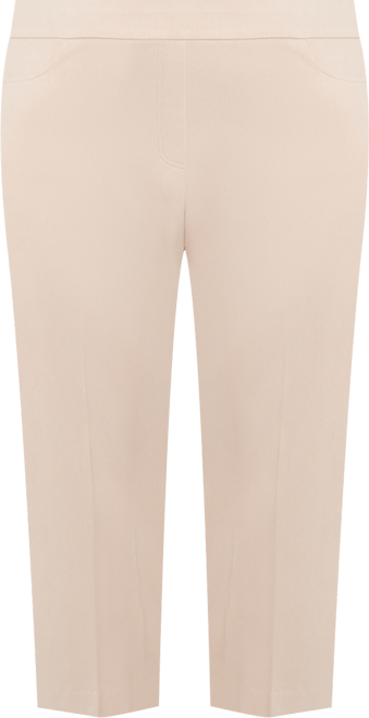 Plus Size Urban Legend Fitted Twill Pull On Short Length Pants