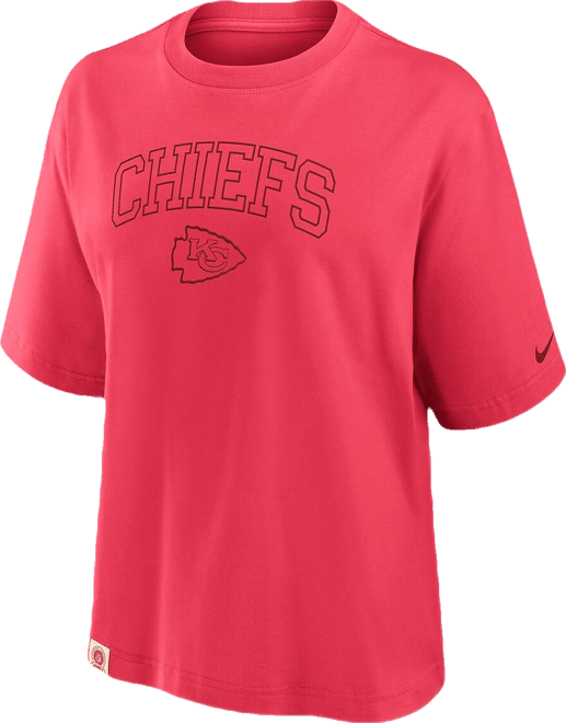 Women's Red Kansas City Chiefs Glory Arch Boxy T-Shirt