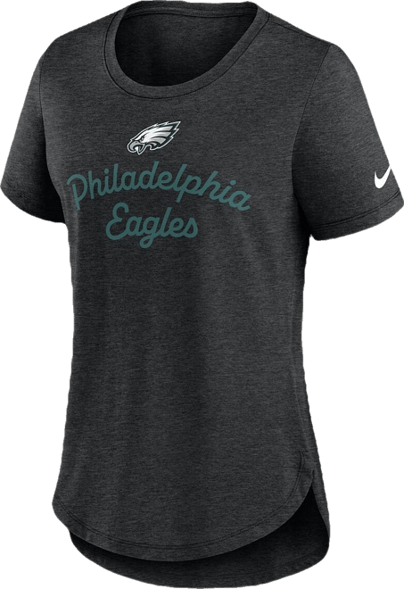Women's Black Philadelphia Eagles Script Tri-Blend T-Shirt