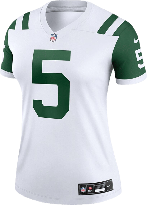 Women's Garrett Wilson Classic Alternate White New York Jets Alternate Legend Player Performance Top