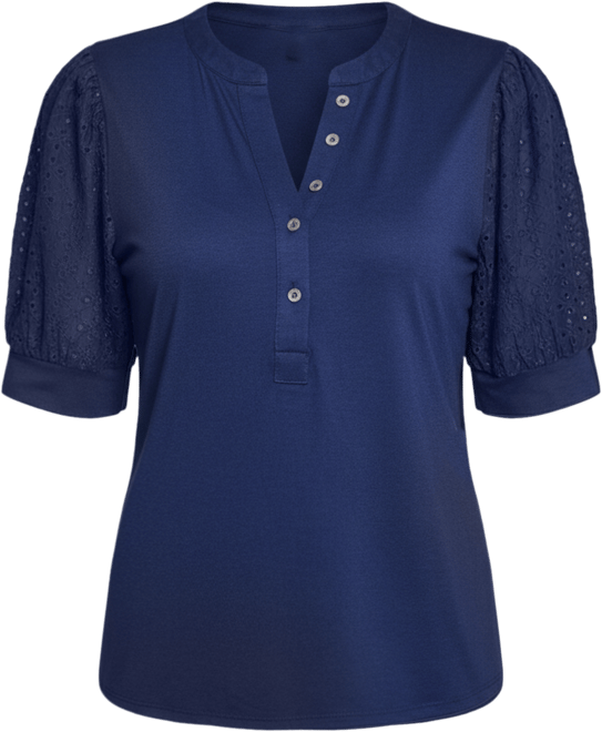 Petite Puff Elbow Sleeve Top