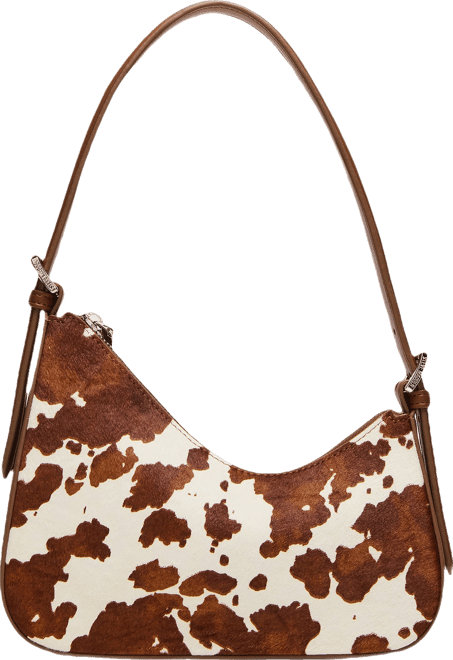 SMITH Bag Brown Cow Print Asymmetric Shoulder Handbag – Steve Madden