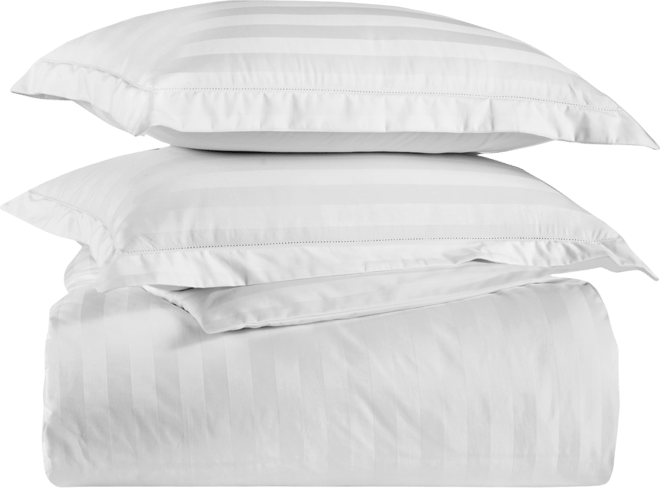 1.5" Stripe 550 Thread Count 100% Cotton 2-Pc. Comforter Set, Twin, Exclusively at Macy's
