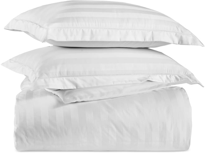 1.5" Stripe 550 Thread Count 100% Cotton 3-Pc. Comforter Set, King, Exclusively at Macy's