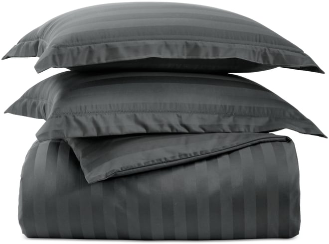 1.5" Stripe 550 Thread Count 100% Cotton 3-Pc. Comforter Set, King, Exclusively at Macy's