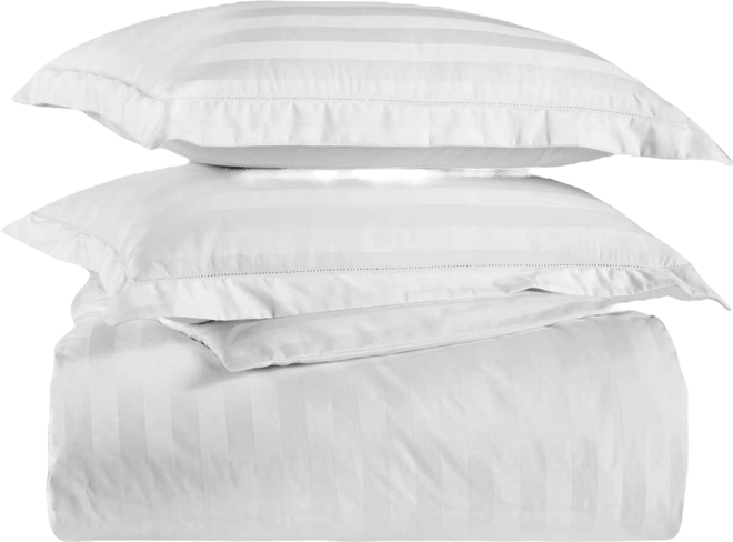 1.5" Stripe 550 Thread Count 100% Cotton 3-Pc. Comforter Set, Full/Queen, Exclusively at Macy's