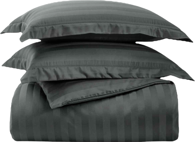 1.5" Stripe 550 Thread Count 100% Cotton 3-Pc. Comforter Set, Full/Queen, Exclusively at Macy's