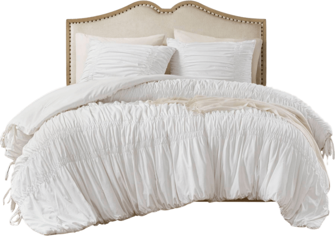 Mia Ruched 3-Pc. Comforter Set, King