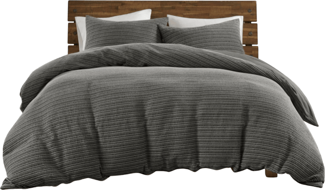 Lyon Waffle Washed 3-Pc. Duvet Cover Set, King/California King