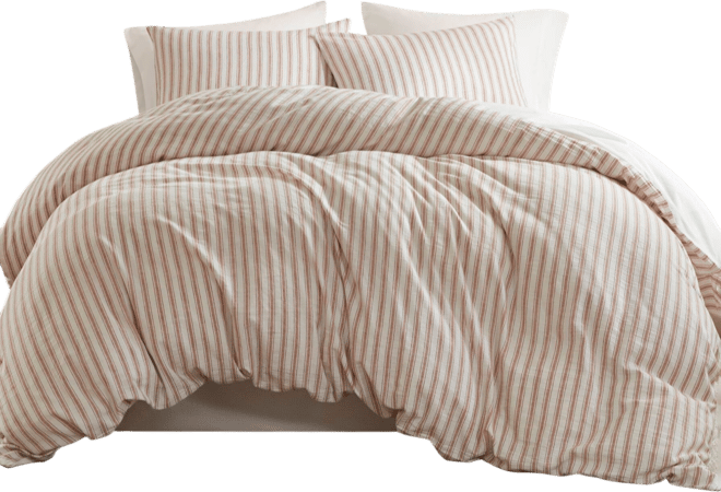 Etta Striped 3-Pc. Duvet Cover Set, Queen