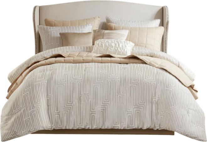 Royce Luxury Jacquard 10-Pc. Comforter Set, Queen