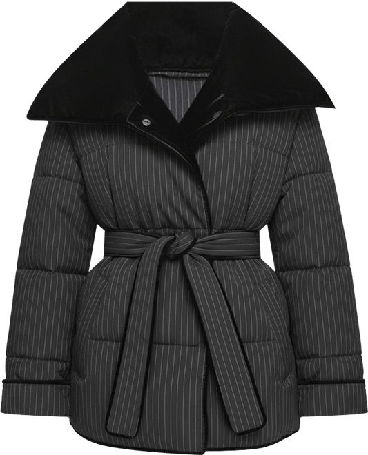 Women's Krithia asymmetrical pinstripe wrap Coat