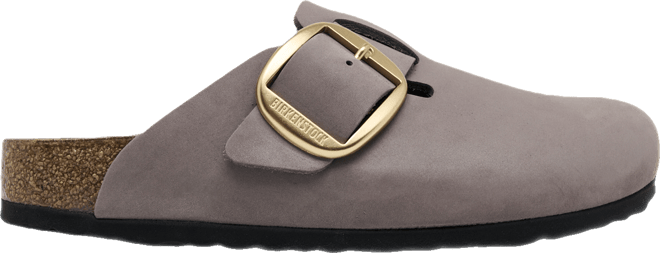 Women's Boston Big Buckle Nubuck Leather Clogs from Finish Line