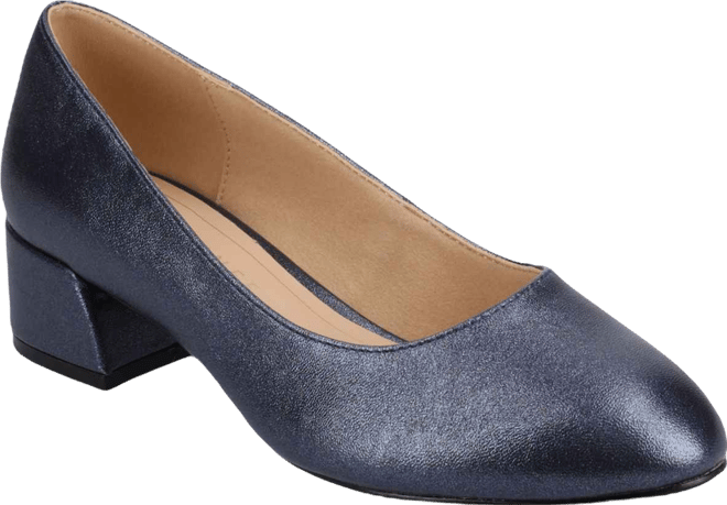 Women's Saarii Round Toe Block Heel Pumps