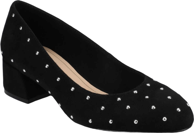 Women's Saarii Round Toe Block Heel Pumps