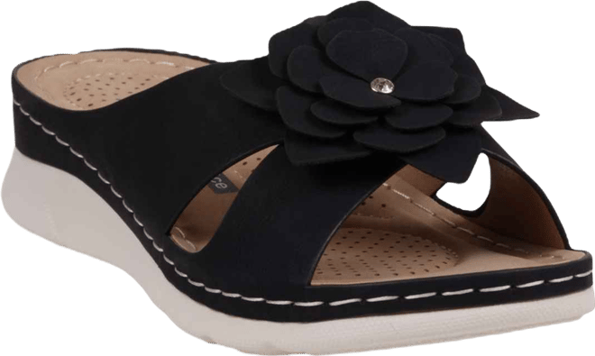 Women's Claire Flower Rosette Comfort Sandals