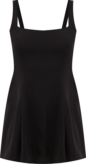 Women's Square-Neck Pleated Mini Dress