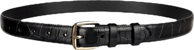 Women's Classic Square Buckle Leather Trouser Belt