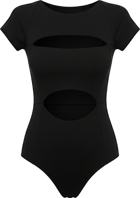Women's Otara Black Bodysuit