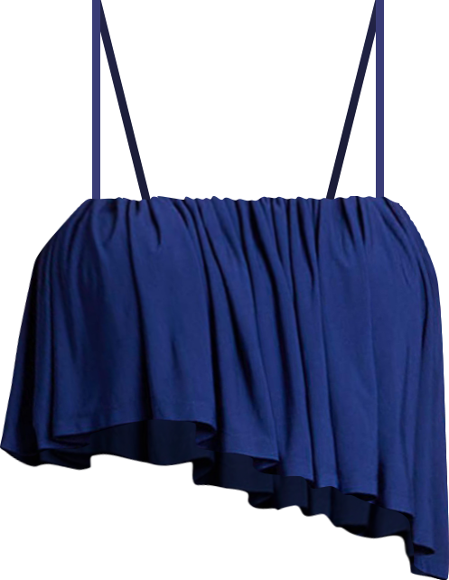 Women's Plus Size Ruffled Bandeau Top