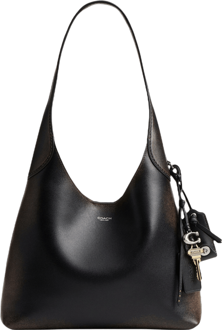 COACH Loved Leather Slouchy Brooklyn 28 Hobo Shoulder Bag | Dillard's
