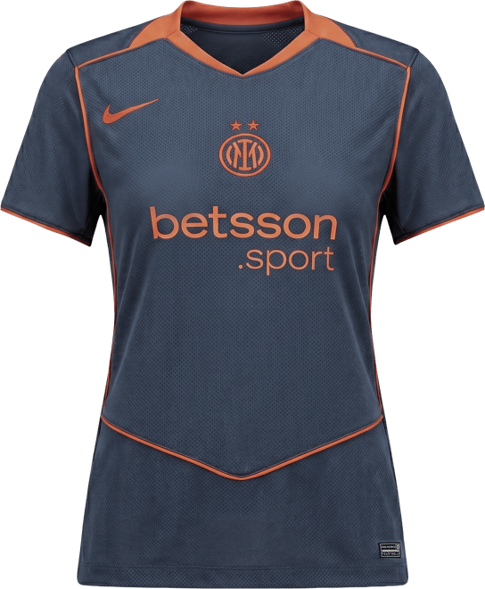 Inter 2025/26 Stadium – Terza Maglia da calcio replica Nike Dri-FIT Total 90 – Donna