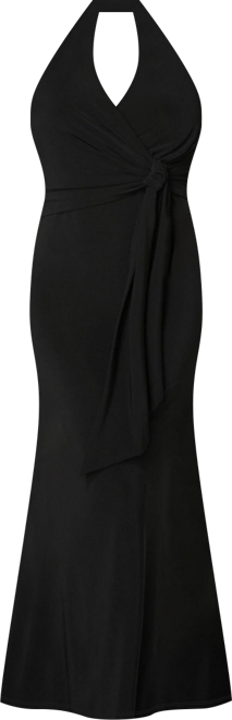 Women's Surplice Drape Maxi Dress