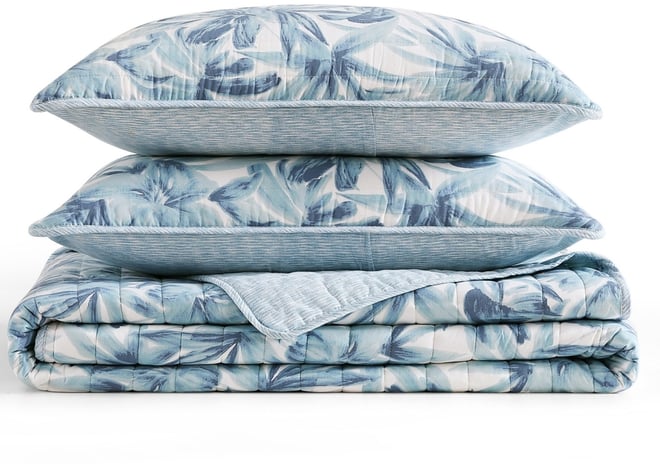 Aubrey Cotton Reversible 3-Pc. Quilt Set, King