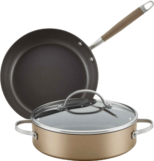 Advanced Home Hard-Anodized Nonstick 3-Pc. Cookware Set