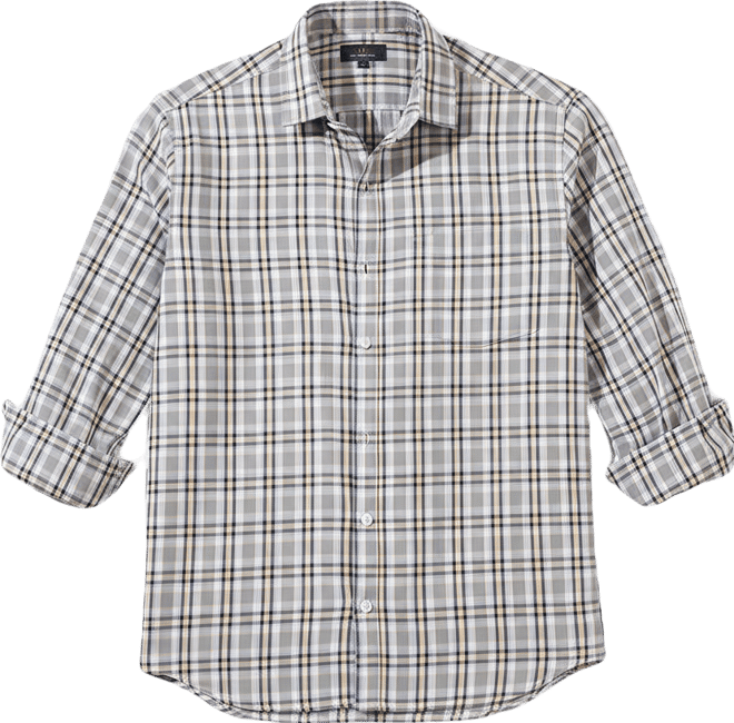 Men's Multicolour Checkered Regular Fit Casual Shirt