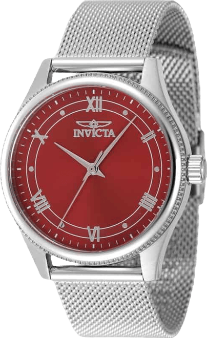 Women's 48488 Celestial Quartz 3 Hand Red Dial Watch