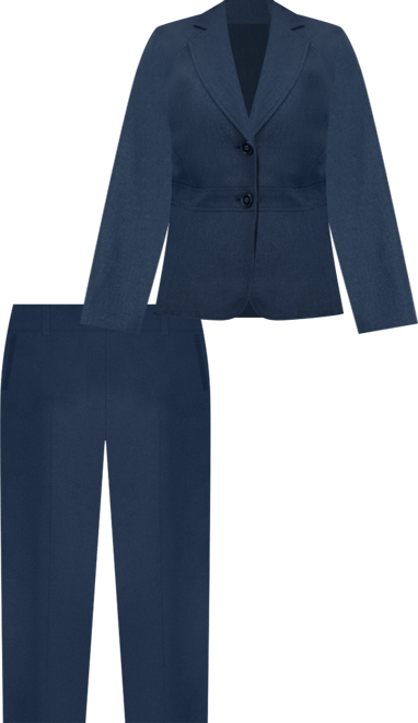 Plus Size Notched Collar Wide-Leg Pantsuit Set