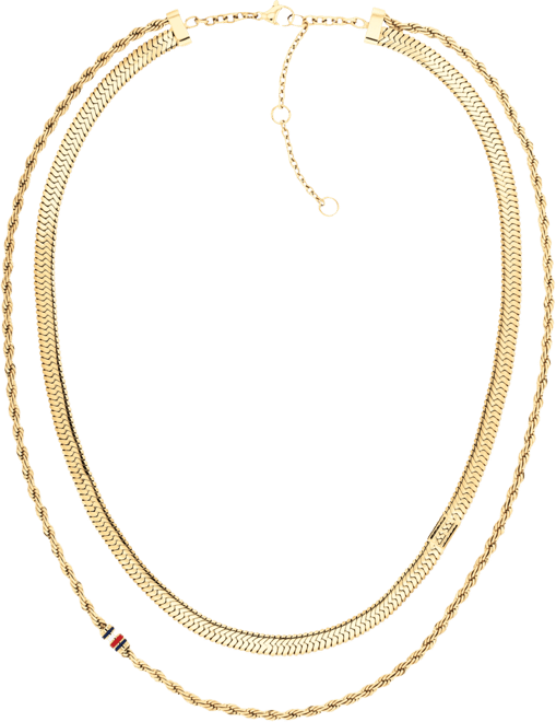Layered Collar Necklace, 16" + 2" extender