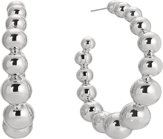 Bubble Ball Hoops Earrings