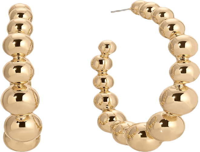 Bubble Ball Hoops Earrings