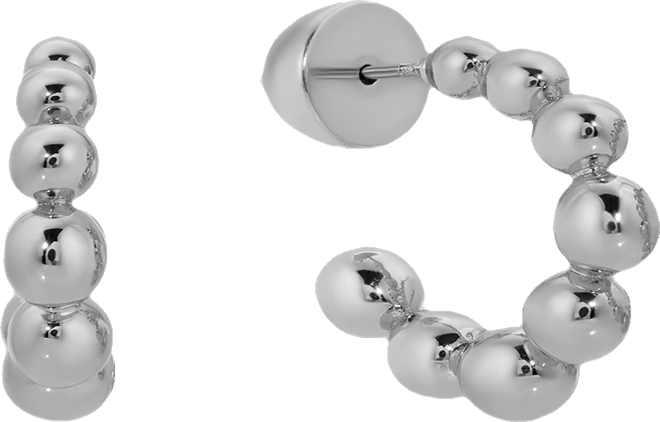 Bubble Huggie Hoops Earrings