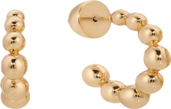 Bubble Huggie Hoops Earrings