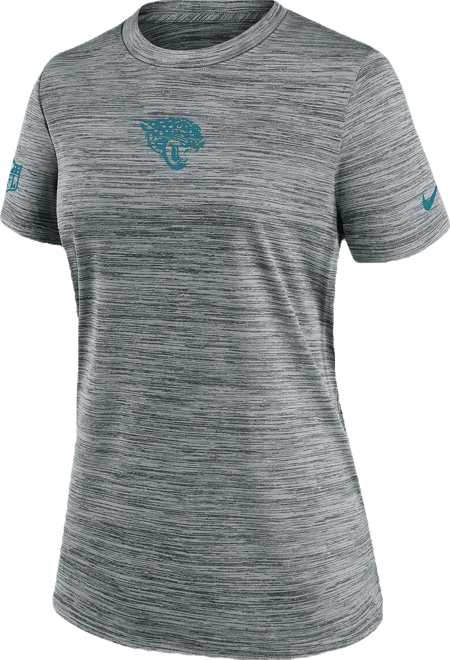 Women's Gray Jacksonville Jaguars Sideline Velocity Performance T-Shirt