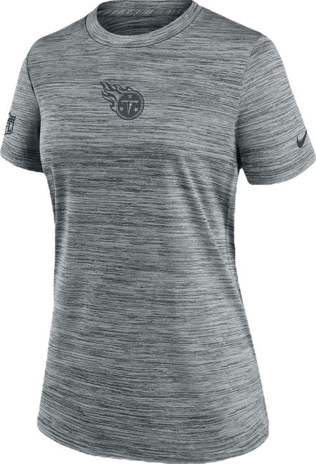 Women's Gray Tennessee Titans Sideline Velocity Performance T-Shirt
