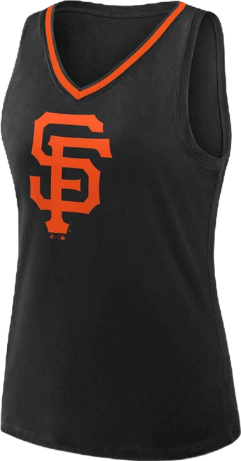 Women's Black San Francisco Giants Stellar Win V-Neck Tank Top