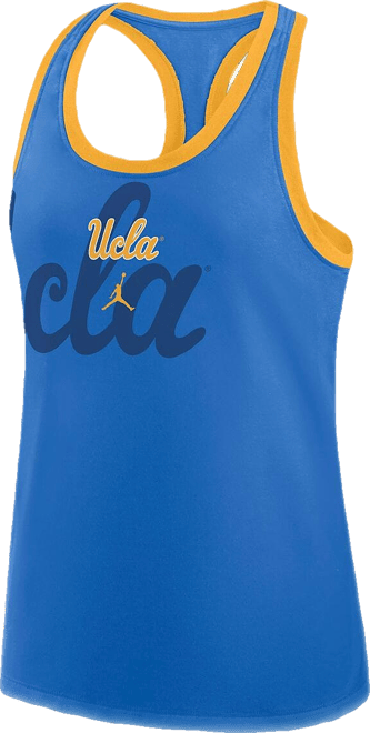 Women's Blue Ucla Bruins Primetime Racerback Tri-Blend Tank Top