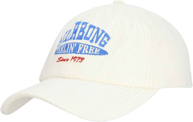 Women's White Dad Feelin Free Adjustable Hat