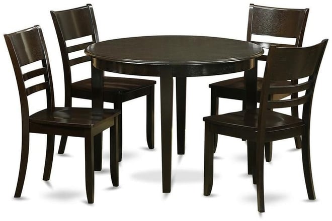 5 Pc small Kitchen Table and Chairs set-Dining Table and 4 Dining Chairs