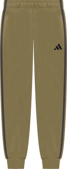 Men's Essentials Regular-Fit 3-Stripes Fleece Joggers