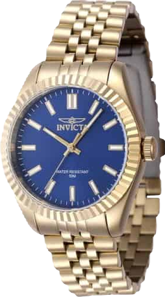 Women's 47506 Specialty Quartz 3 Hand Blue Dial Watch