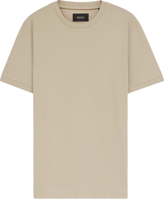 Boss by  Men's Regular-Fit Structured Cotton T-Shirt