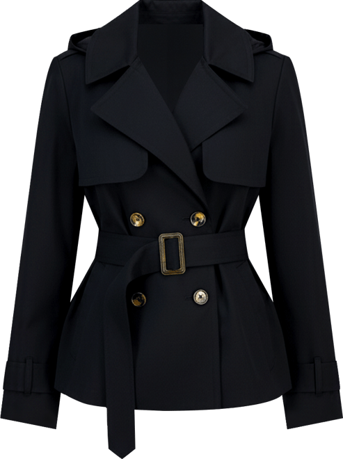 Women's Double-Breasted Belted Trench Coat, Exclusively at Macy's