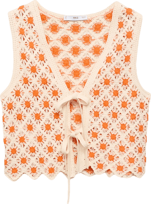 Women's Crochet Ties Top